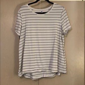 Black and white striped tshirt
